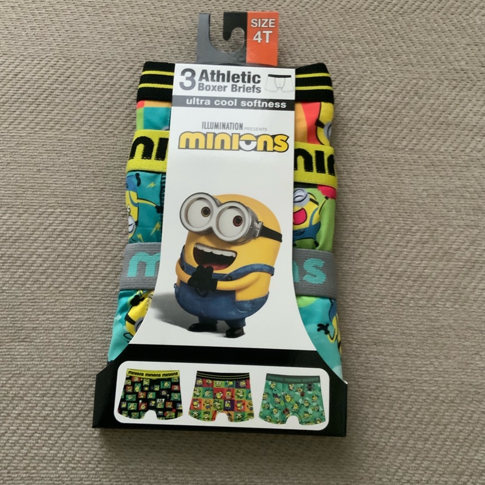 Minions Athletic Boxer Briefs for Kids